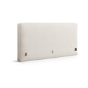 Kremno belo oblazinjeno vzglavje 189x100 cm Olivia – Micadoni 