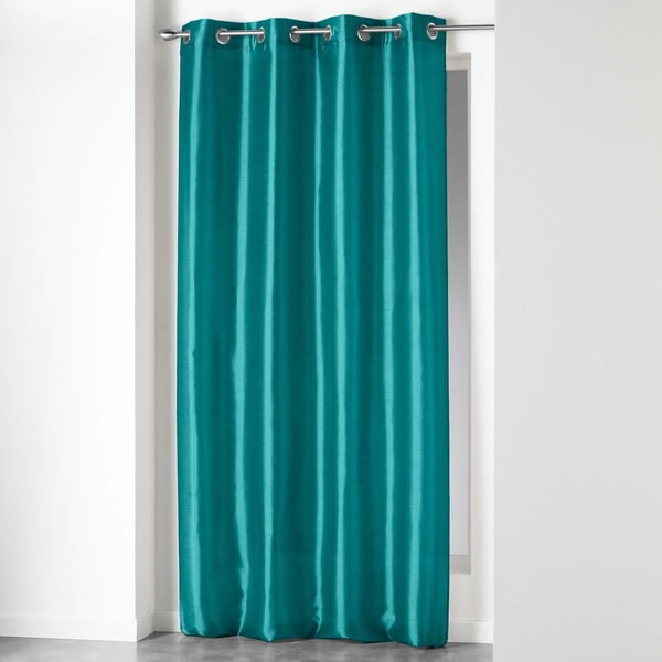 Modra zavesa iz mikrosatena 140x240 cm Shana – douceur d'intérieur