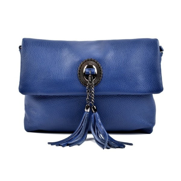 Modra usnjena torbica Roberta M Malude Blue Jeans