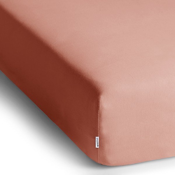 Breskova napenjalna rjuha iz jerseyja 240x220 cm Amber – Restilo-image-2