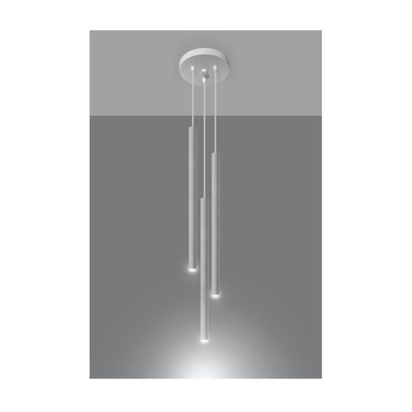 Bela kovinska viseča svetilka ø 20 cm Fideus – Sollux-image-1