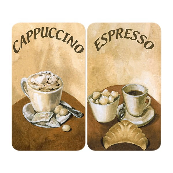 Komplet 2 steklenih zaščitnih plošč za štedilnik Wenko Coffee