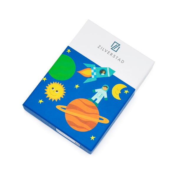 Otroški jedilni pribor iz nerjavečega jekla v srebrni barvi 4 ks Space – Zilverstad-image-4