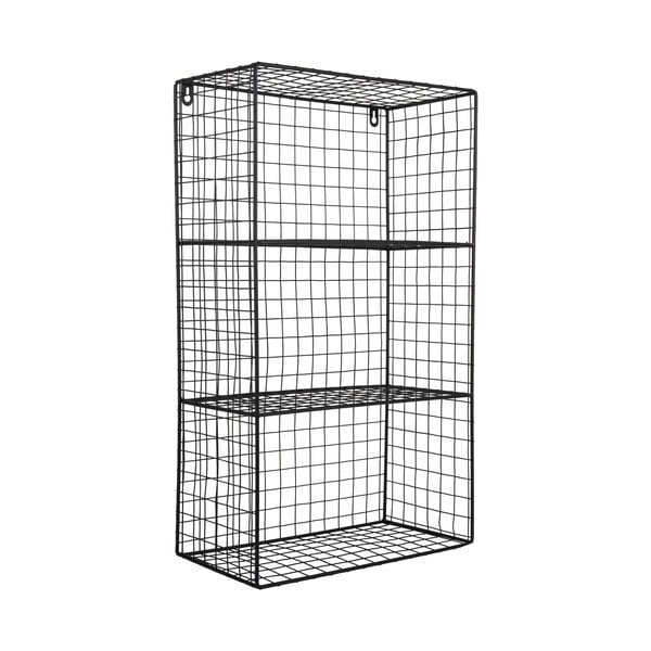 Črna večnivojska jeklena polica 60 cm Reja – PT LIVING-image-2