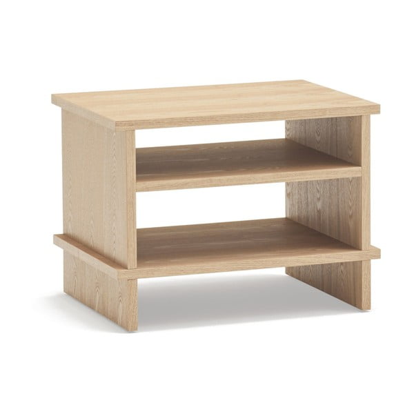 Nočna omarica v hrastovem dekorju v naravni barvi Inari – Teulat