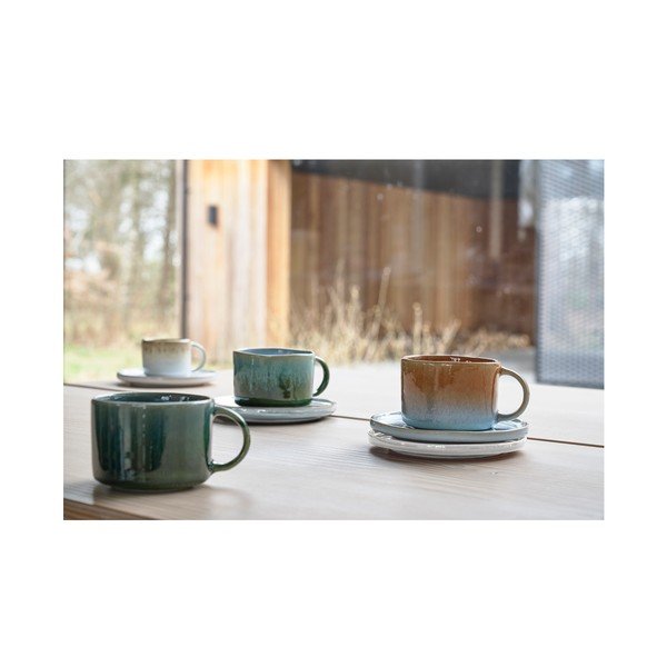 Kremno bele lončene skodelice v kompletu za espresso 2 ks 80 ml Styles – Villa Collection-image-2