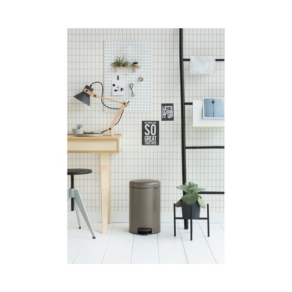 Brabantia Newicon rjavo-siv zabojnik za pedala, 12 l-image-1