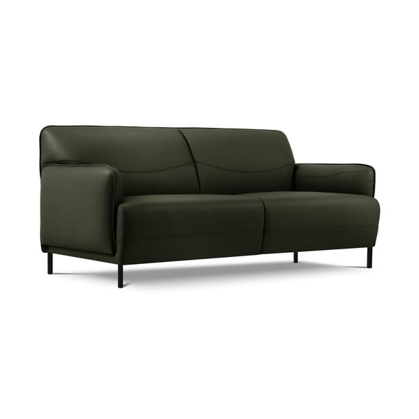 Zelena usnjena sedežna garnitura Windsor & Co Sofas Neso, 175 x 90 cm-image-2