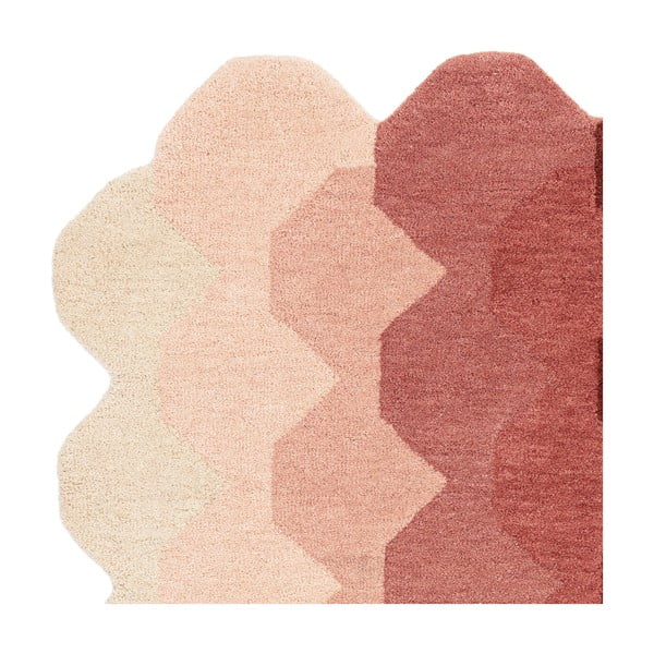 Rožnata volnena preproga 120x170 cm Hive – Asiatic Carpets-image-3