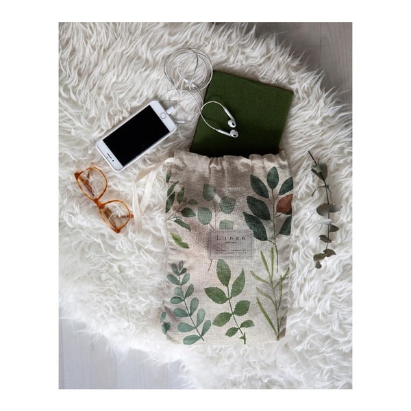 Potovalna torba z deležem lana Really Nice Things Eucaliptus, dolžina 44 cm-image-1