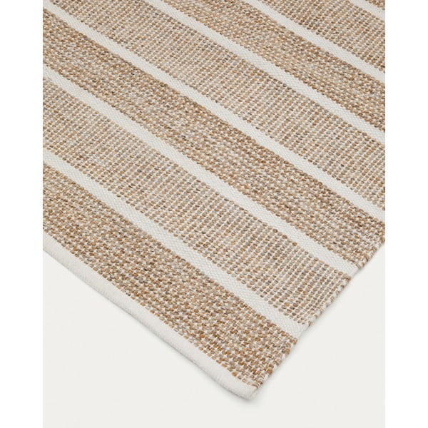 Bež zunanja preproga iz recikliranih vlaken 200x300 cm Desni – Kave Home-image-2