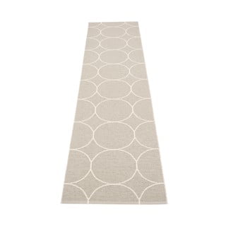 Kremno bel zunanji in notranji tekač 70x300 cm Boo Linen – Pappelina
