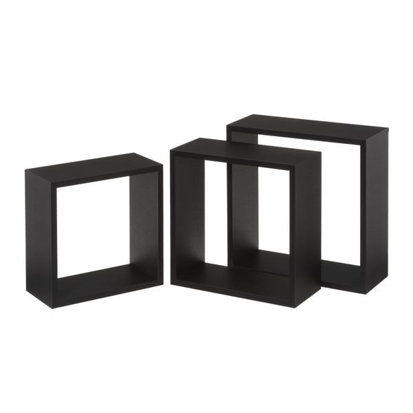 Črne police v kompletu 3 ks – Casa Selección