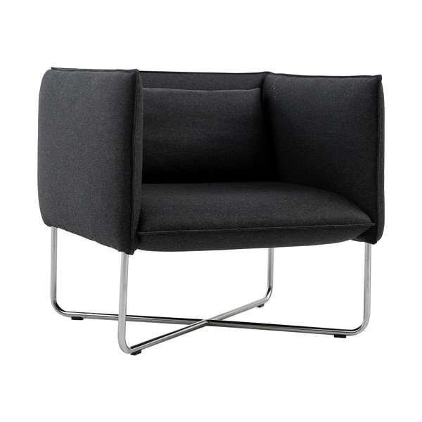 Antracitno siv fotelj Softline Groove-image-3