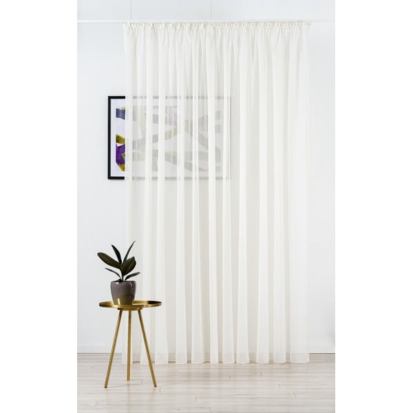 Kremno bela prosojna zavesa 140x245 cm Vicenza – Mendola Fabrics-image-2