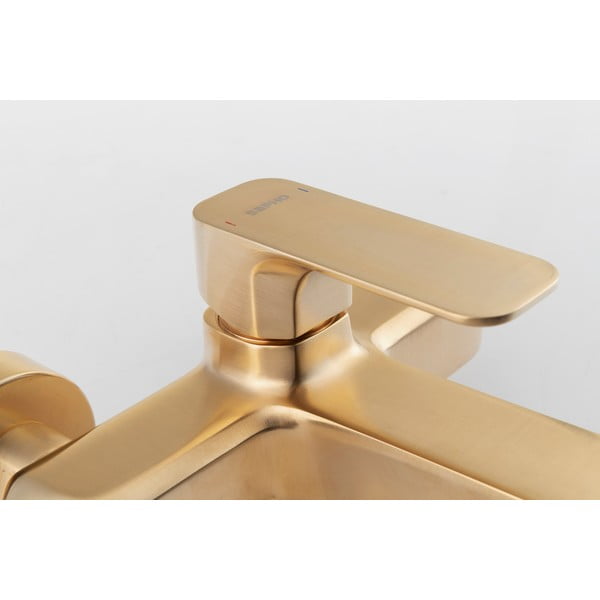 Stenska armatura za kad v zlati barvi (2 izhoda) Spy – Sapho-image-1