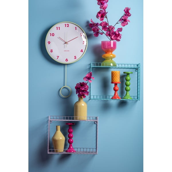 Vijolična večnivojska jeklena polica 40 cm Reja – PT LIVING-image-1