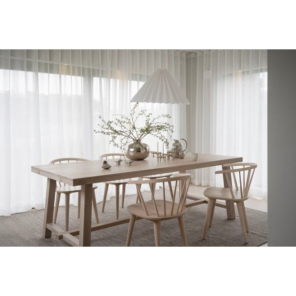 Jedilna miza iz mat lakiranega hrastovega lesa Rowico Brooklyn, 220 x 95 cm-image-3