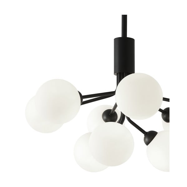 Črno-bela viseča svetilka SULION Musa, višina 102 cm-image-2