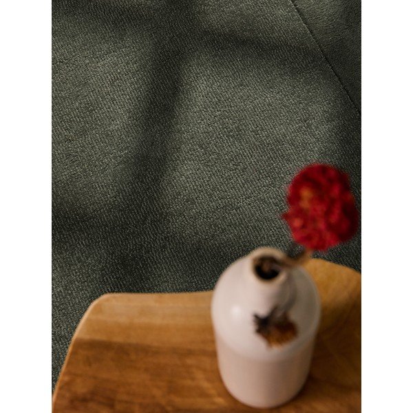 Temno zelena ročno tkana preproga iz mešanice volne 160x230 cm Kari – Villeroy&Boch-image-2