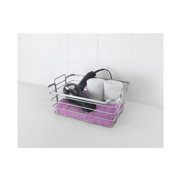 Jeklena košara za kopalnico Metaltex Basket-image-1