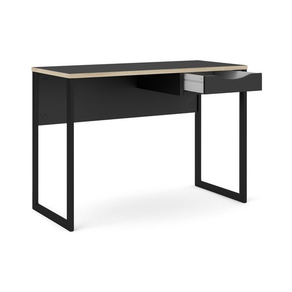 Črna pisalna miza Tvilum Function Plus, 110 x 48 cm-image-3