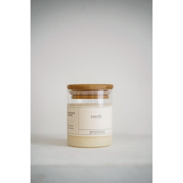 Dišeča sveča iz sojinega voska čas gorenja 40 h Gingerbread – Perfumed Prague-image-2