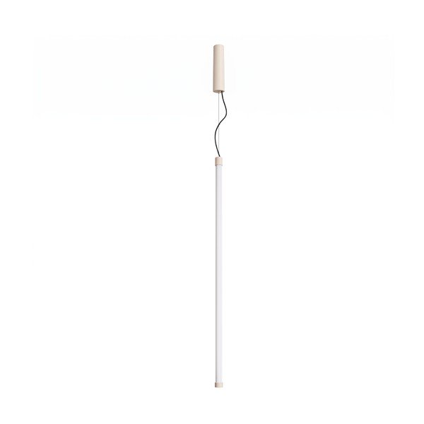 Bež kovinska LED viseča svetilka ø 6 cm TRANG – Thoro