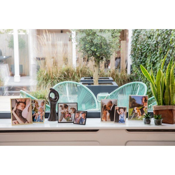 Črn kovinski stoječ/stenski okvir 16x16 cm Sweet Memory – Zilverstad-image-1