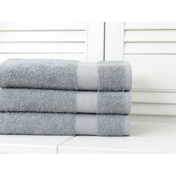 Siva brisača iz frotirja 70x140 cm Adria – B.E.S.-image-1