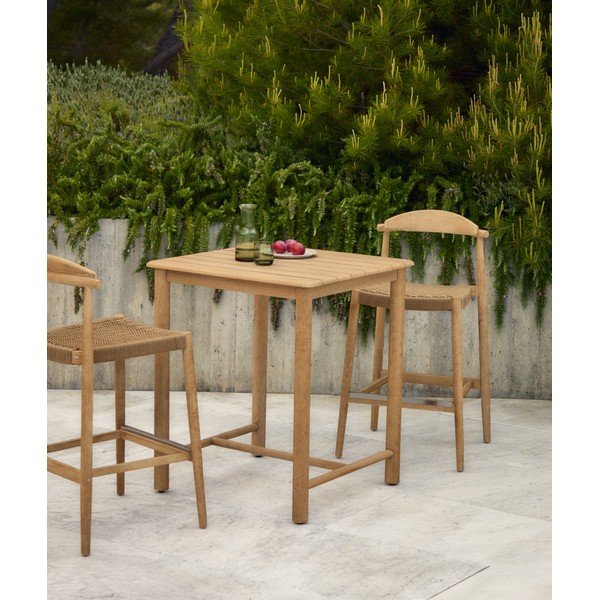 Vrtna barska miza iz masivne akacije 78x78 cm Sori – Kave Home-image-1