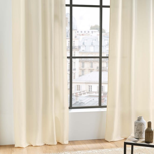 Bež zavesa iz mikrovlaken 140x280 cm Absolu – douceur d'intérieur-image-2