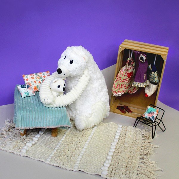 Plišaste igrače v kompletu 2 ks Ptipotos Grobidou – Les Deglingos-image-2