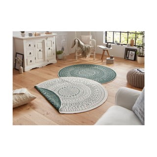 Zelena zunanja preproga NORTHRUGS Porto, ø 200 cm