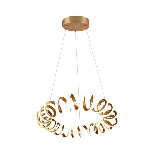 LED viseča svetilka v zlati barvi ø 55 cm Curl – Trio-image-2