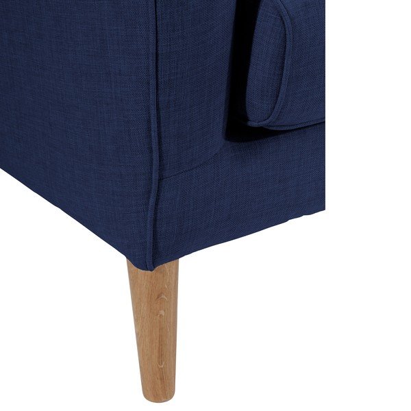 Temno moder fotelj Max Winzer Miriam Linen-image-3
