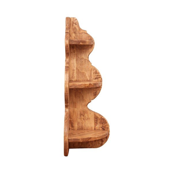 Komplet 2 lesenih polic Biscottini Simple-image-1