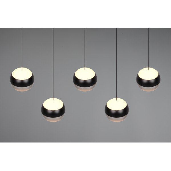 Črno-srebrna LED viseča svetilka Orbit – Trio Select-image-1