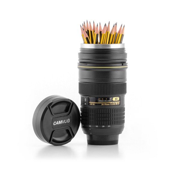 Črna potovalna termo skodelica InnovaGoods CamCup, 400 ml-image-2