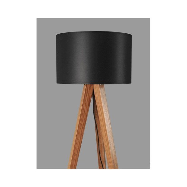 Talna svetilka Tripod črna/orehovec-image-1