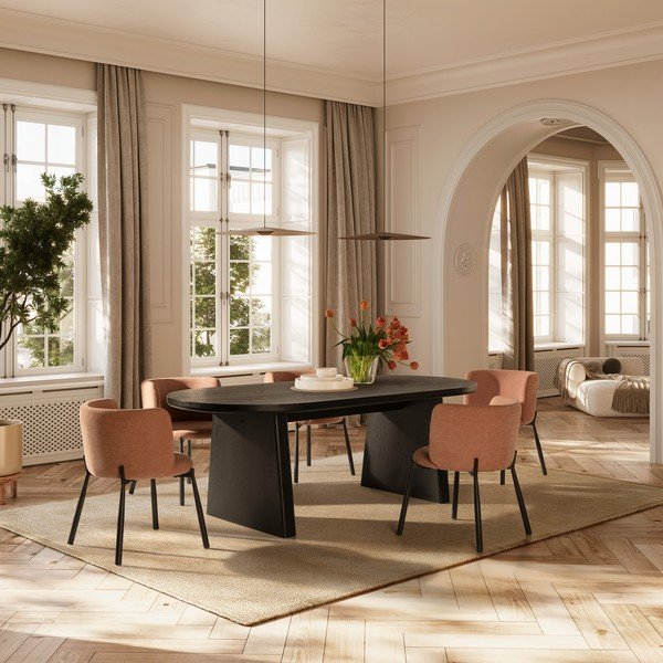 Jedilna miza v jesenovem dekorju 100x200 cm Blair – MOME-image-1