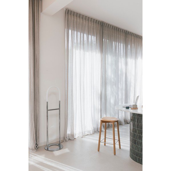 LED zatemnitvena stoječa svetilka v srebrni barvi (višina 135 cm) Arch – Zuiver-image-2