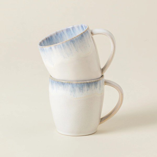 Bela/svetlo modra lončena skodelica 440 ml Brisa – Costa Nova-image-2