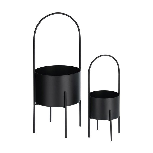 Kovinski okrasni cvetlični lonci v kompletu 2 ks ø 25 cm Mash – Kave Home