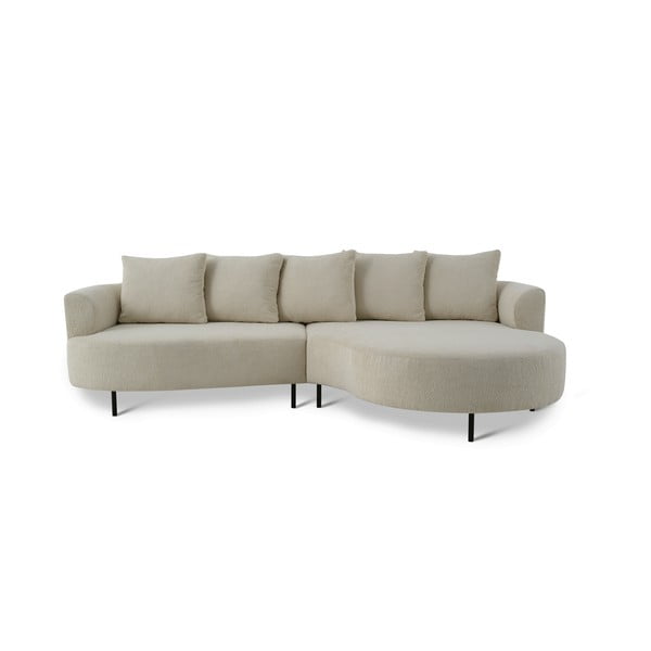 Bež kotna sedežna garnitura (desni kot) Vitoria – Scandic