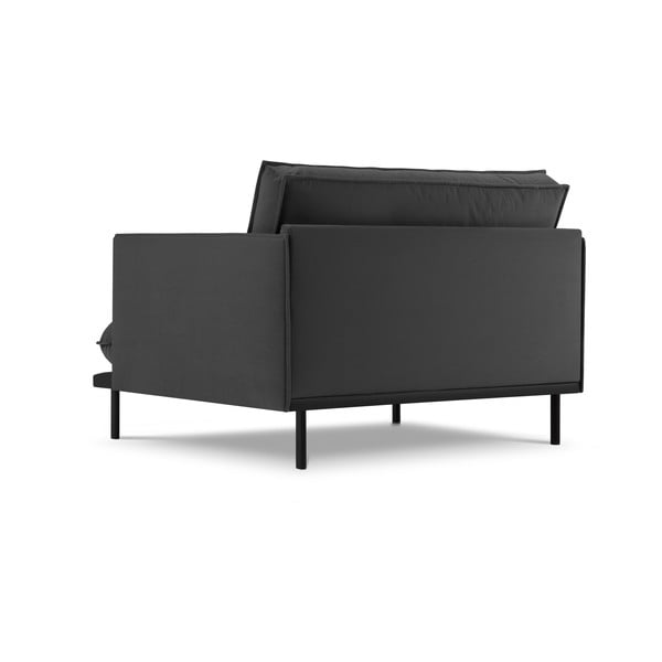 Temno siv žameten fotelj Auguste – Interieurs 86-image-3