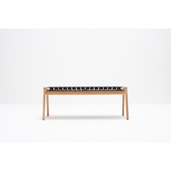 Klop črne in naravne barve Klupa - Gazzda-image-4