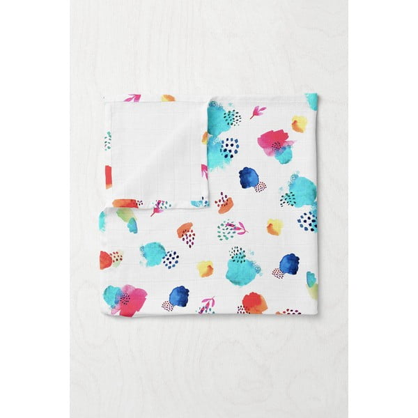 Bela otroška odeja iz muslina 75x100 cm Summer – Mijolnir-image-1