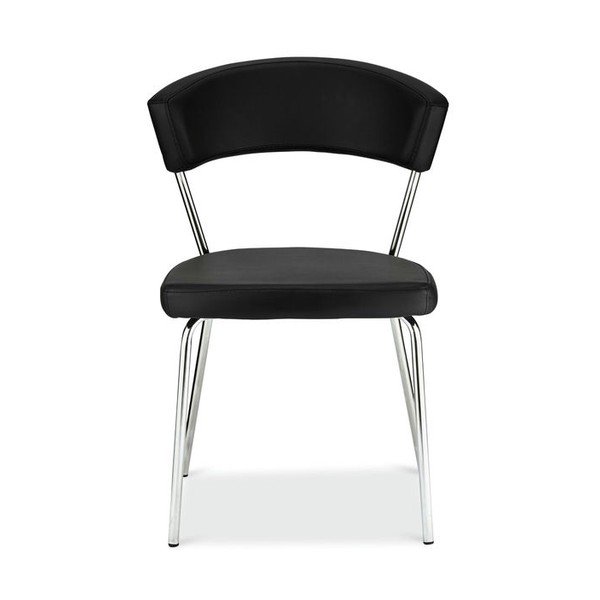 Komplet 4 črnih jedilnih stolov Furnhouse Preben-image-1