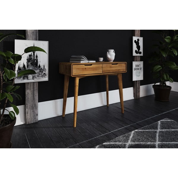 Hrastova toaletna mizica 90x40 cm Greg - The Beds-image-2